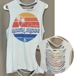 Y2K Style North Shore O'ahu Hawaii Tank, XS/S